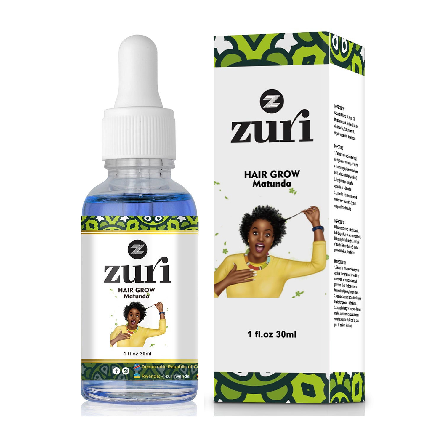 Matunda Zuri Hair Growth Oil - Blueberry Hair Growth Oil