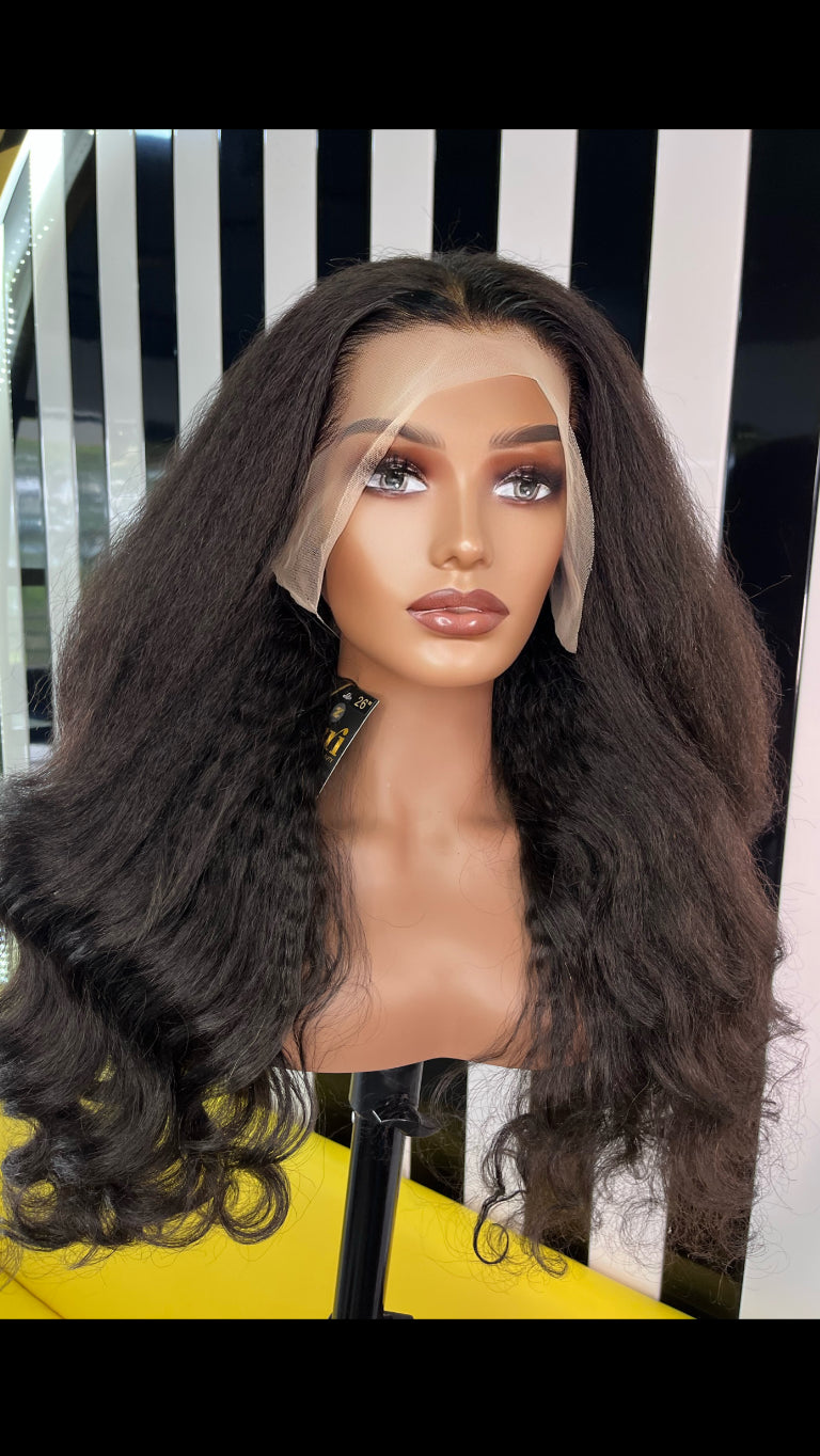 Cairo 24" - Kinky - Lace Frontal - Natural (1b)